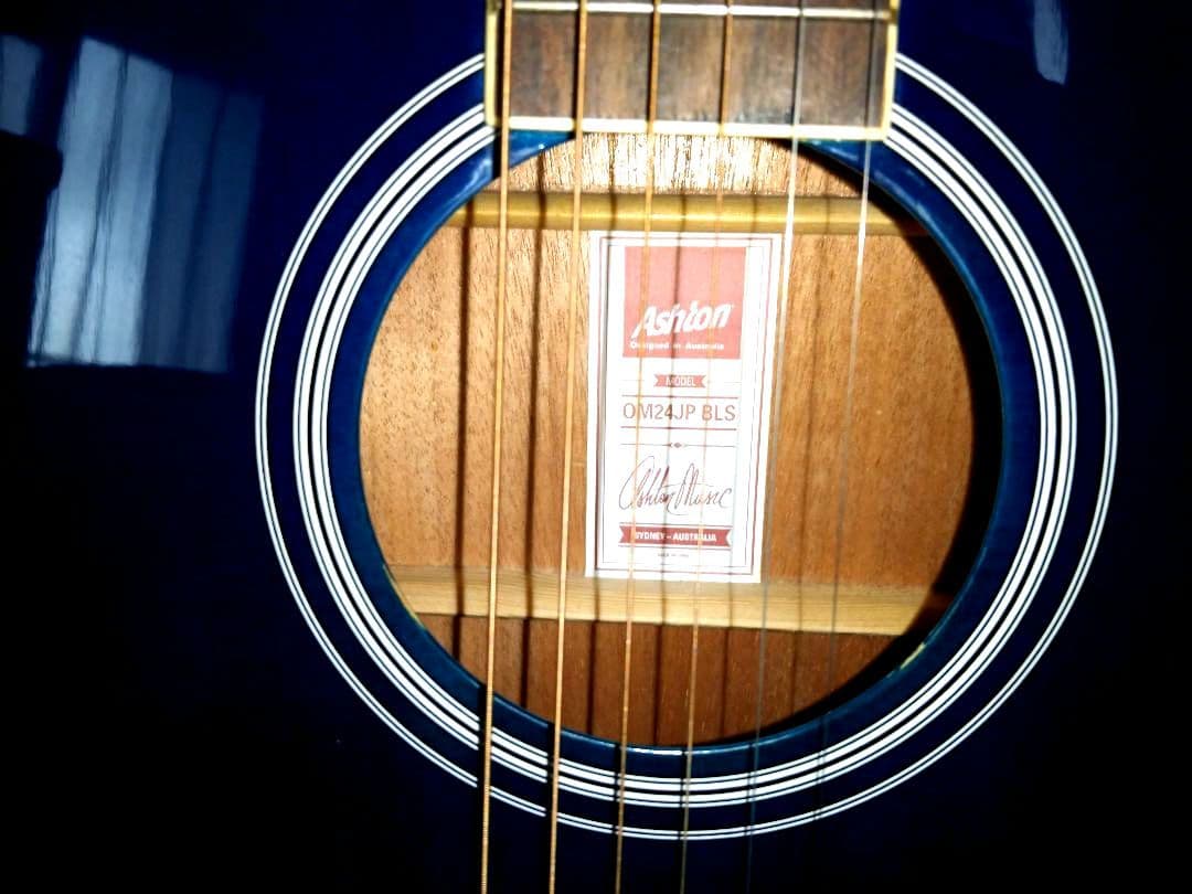 Ashton Acoustic Guitar アクアブルーアコギ 初心者に最適