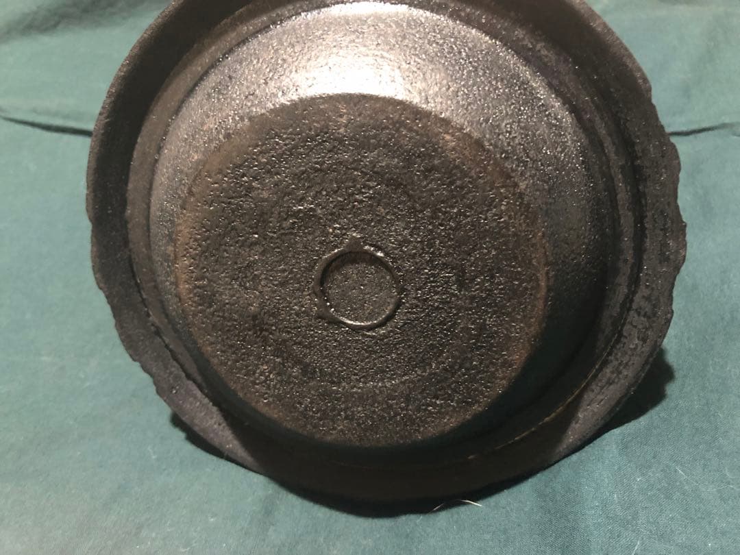 南部鉄瓶　南部鉄器　象嵌　富士釜　茶道具　時代鉄瓶　インテリア