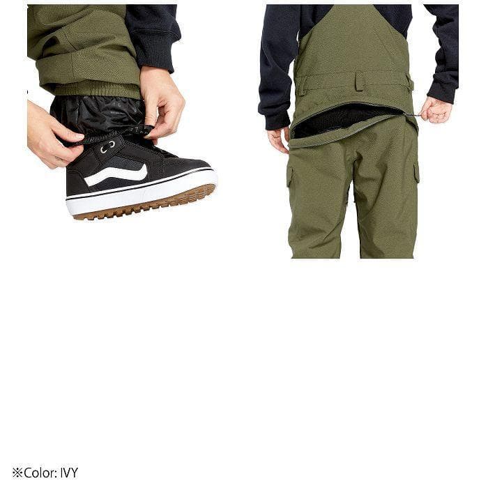 1850【新品タグ付き】ボルコム　ビブパンツ　25年モデル　カーキ　スノボウェア