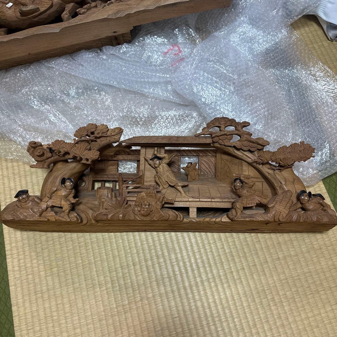 年末年始セール中！だんじりか太鼓台のマス合い彫物