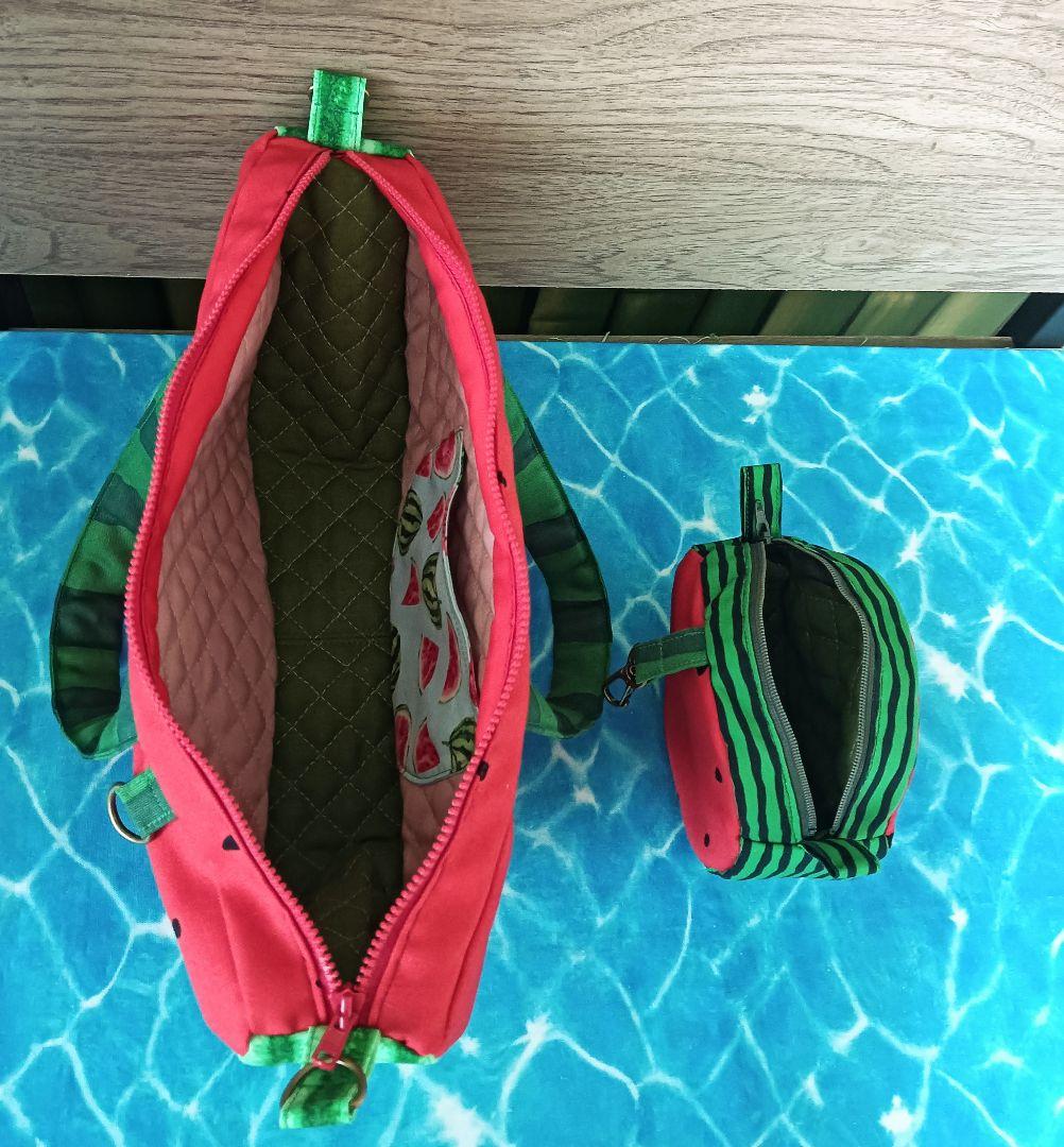 ありす姫です　スイカ　ショルダーバッグ　ポーチ　ハンドメイド