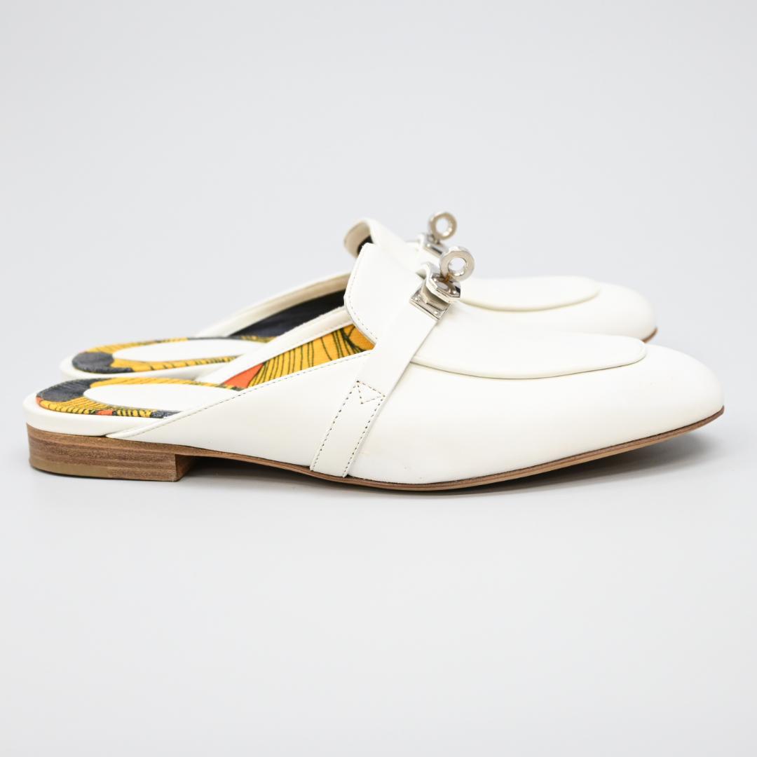 ■ □ 45722★年 エルメス オズ サンダル ケリー金具 スリッポン