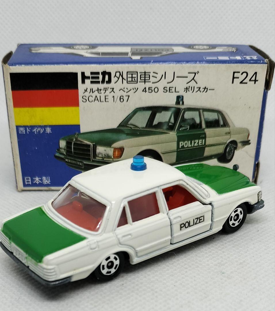 《青箱トミカF24-1-1》メルセデスベンツポリス【初期ロット】未使用美品箱劣化