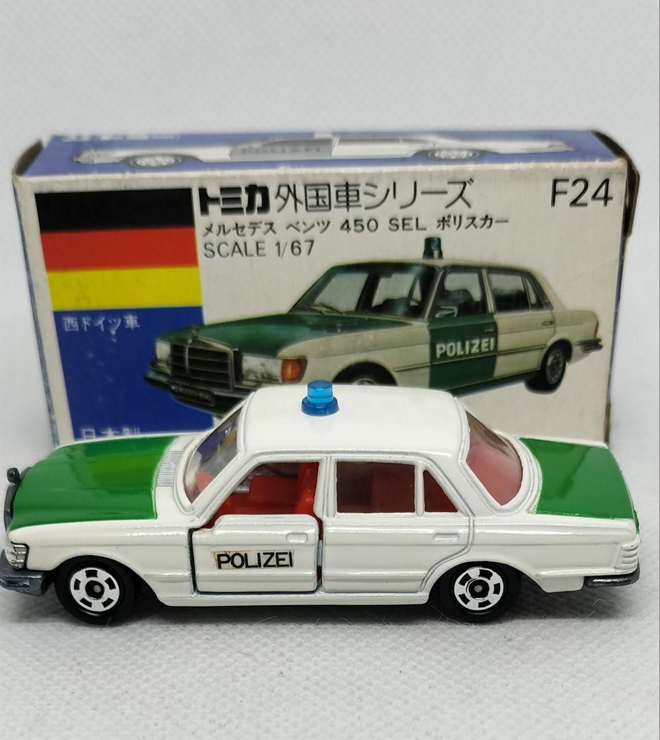 《青箱トミカF24-1-1》メルセデスベンツポリス【初期ロット】未使用美品箱劣化