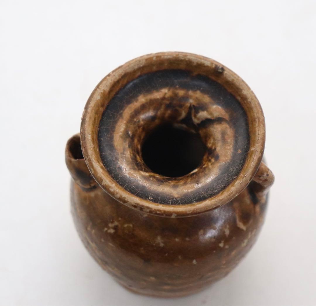 中国　黒釉　水注　送料込み1017