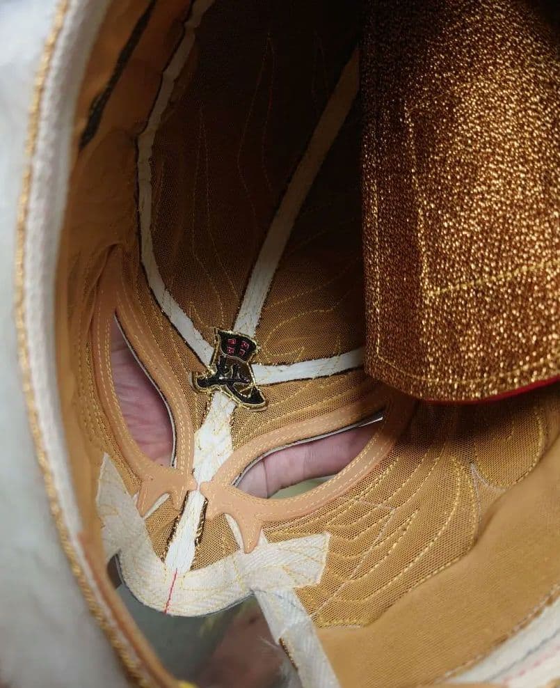 ＹＮ製 初代タイガーマスクの試合実使用プロレスマスク 毘の縫い付けあり