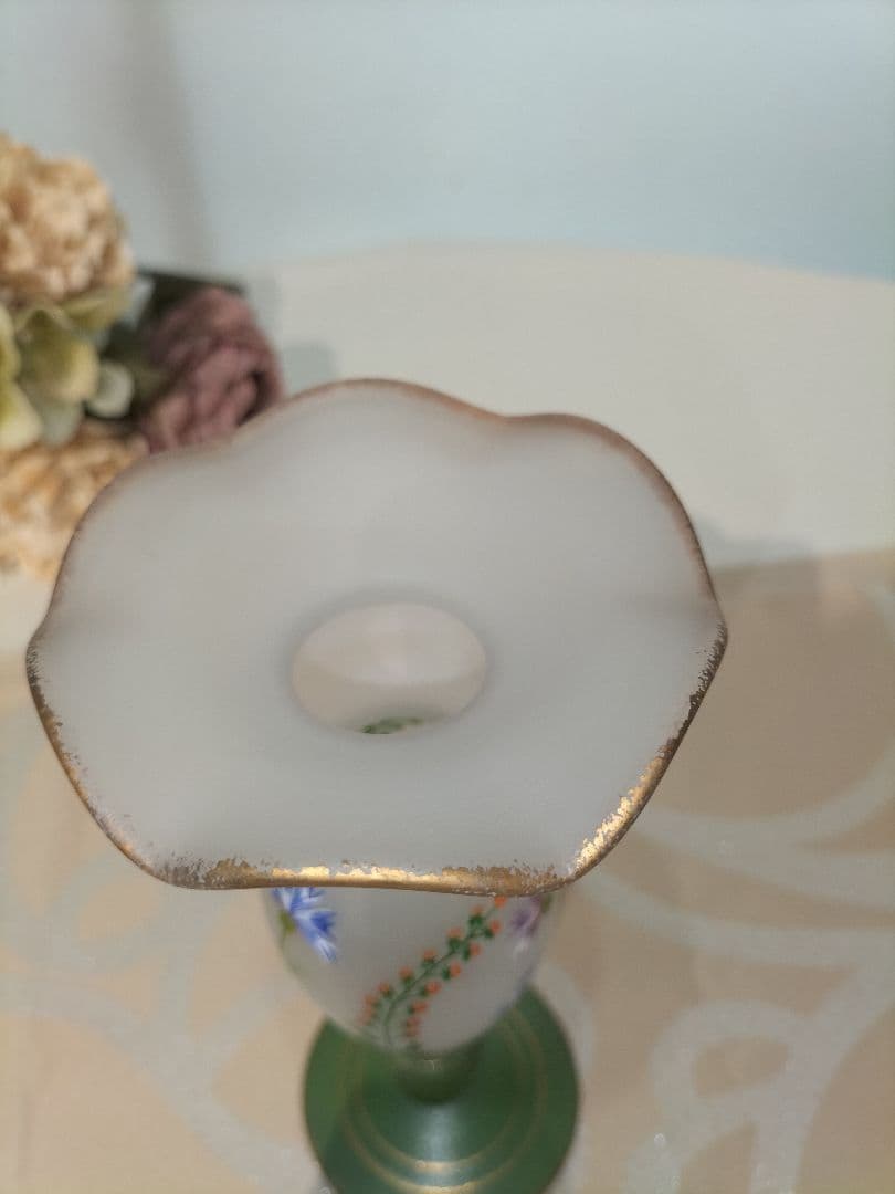 ベルナンシー　花瓶　花器　ドーム兄弟　植物　ガラス　金彩　フランス