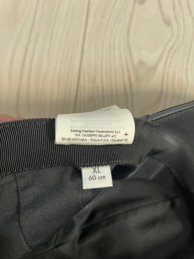 1*4様 GUCCIグッチキャップ黒男女兼用サイズXL60cm美品