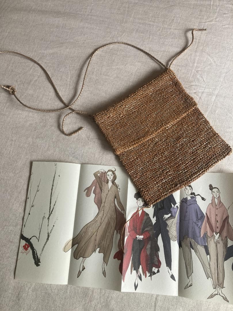 ヨーガンレール✩ゴートメッシュの裏編み☆ポシェットバッグ✩ババグーリ