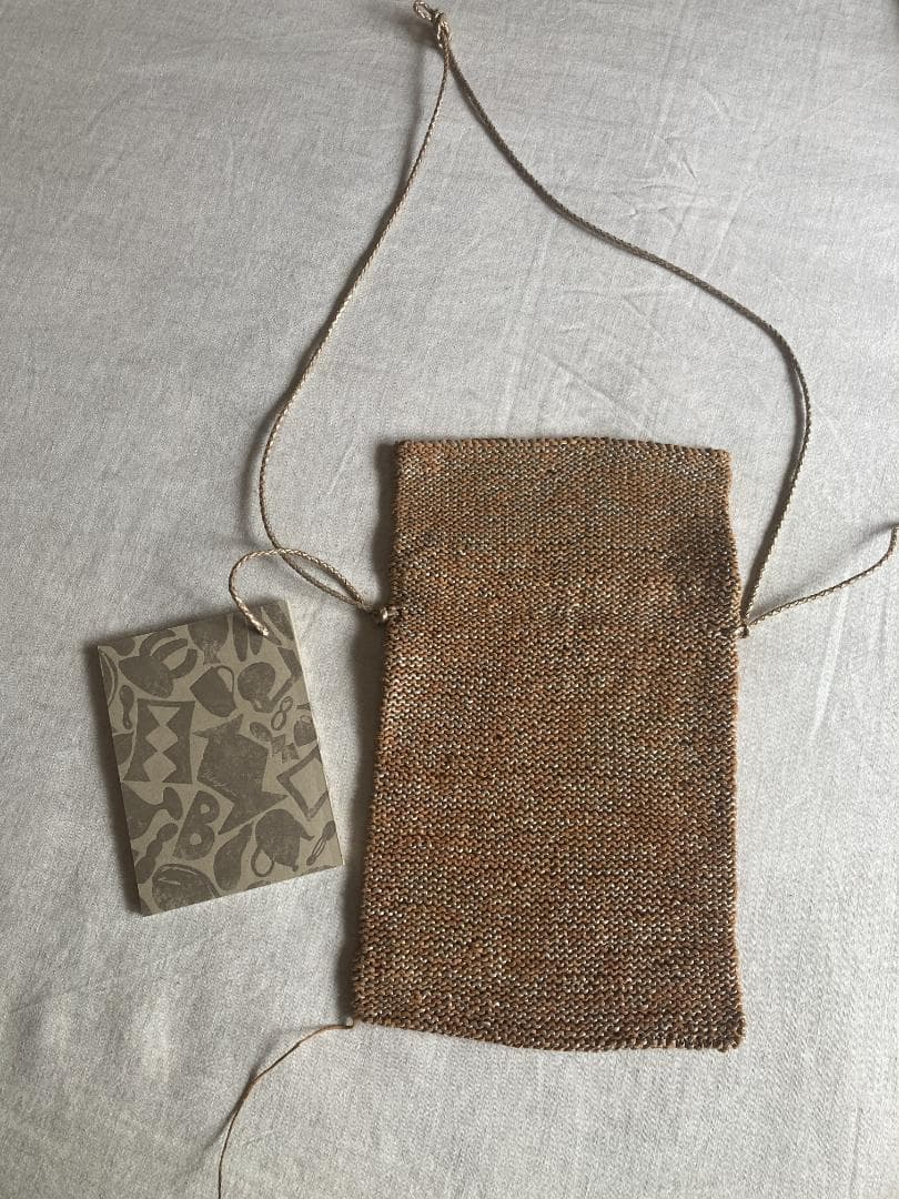 ヨーガンレール✩ゴートメッシュの裏編み☆ポシェットバッグ✩ババグーリ