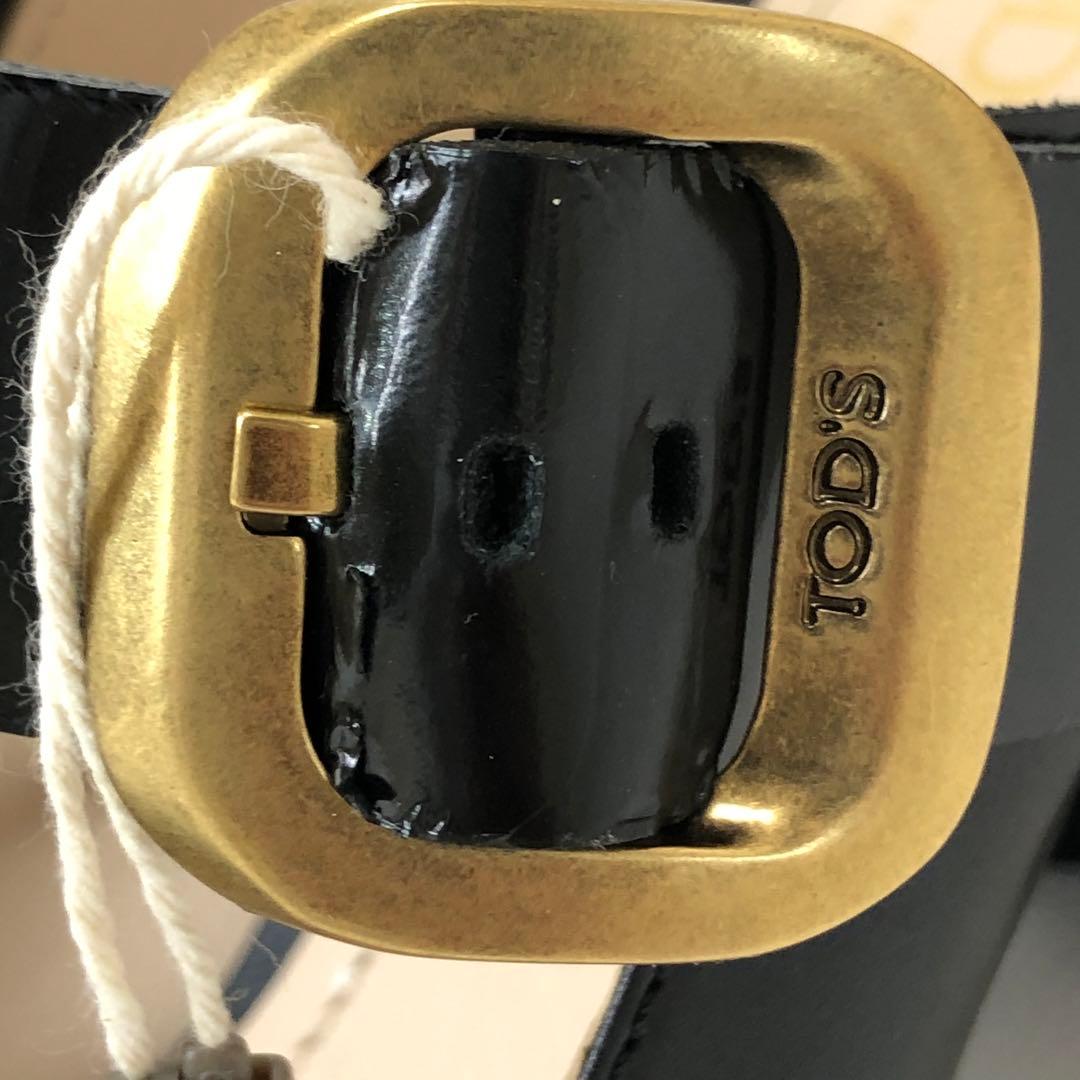 トッズ　ミュール　サンダル　ワンベルト　チャンキーヒール