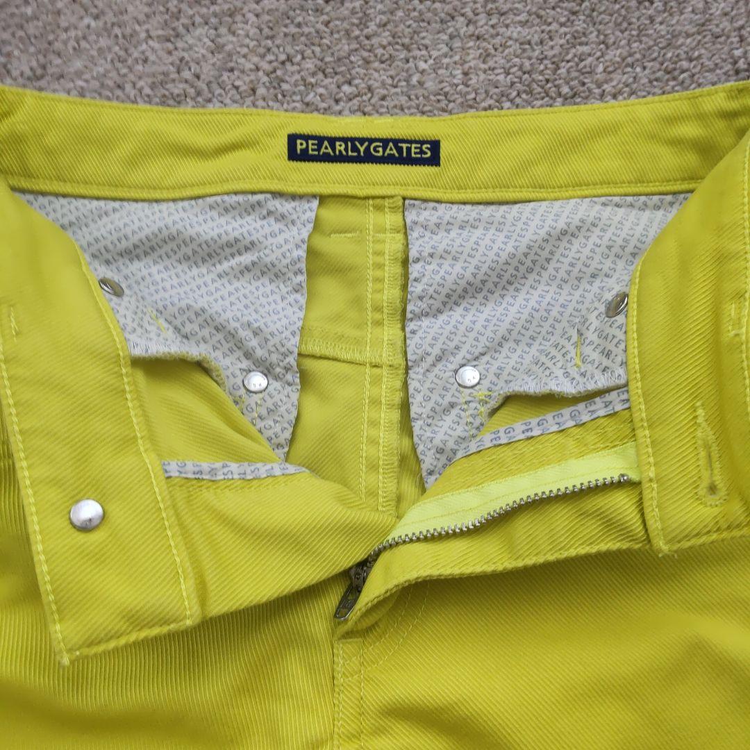 【美品】完売パーリゲイツツイルパンツ size0 イエロー