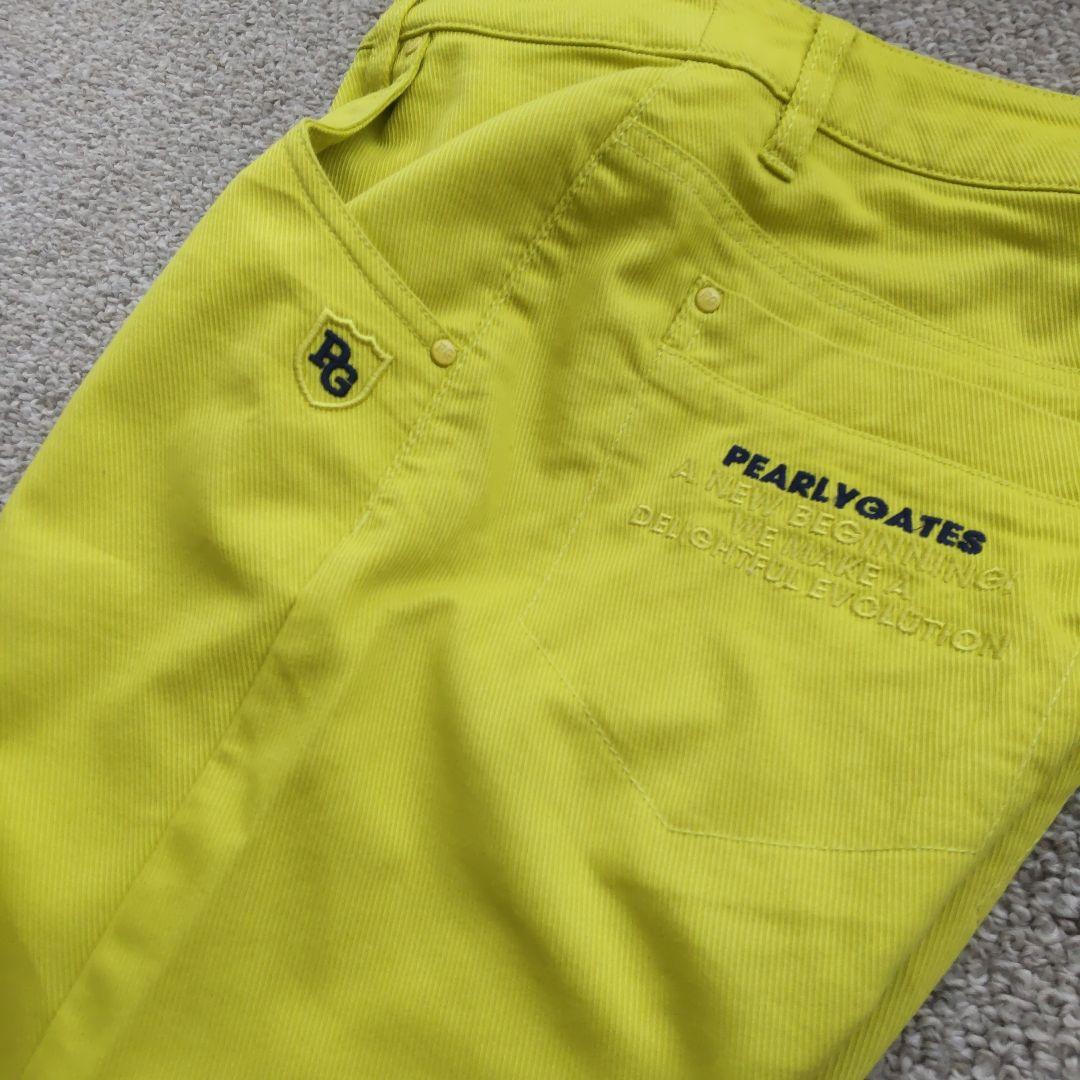 【美品】完売パーリゲイツツイルパンツ size0 イエロー