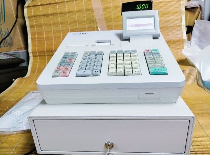 シャープレジスター　XE-A407　PC連携売上管理　上位機種　444123