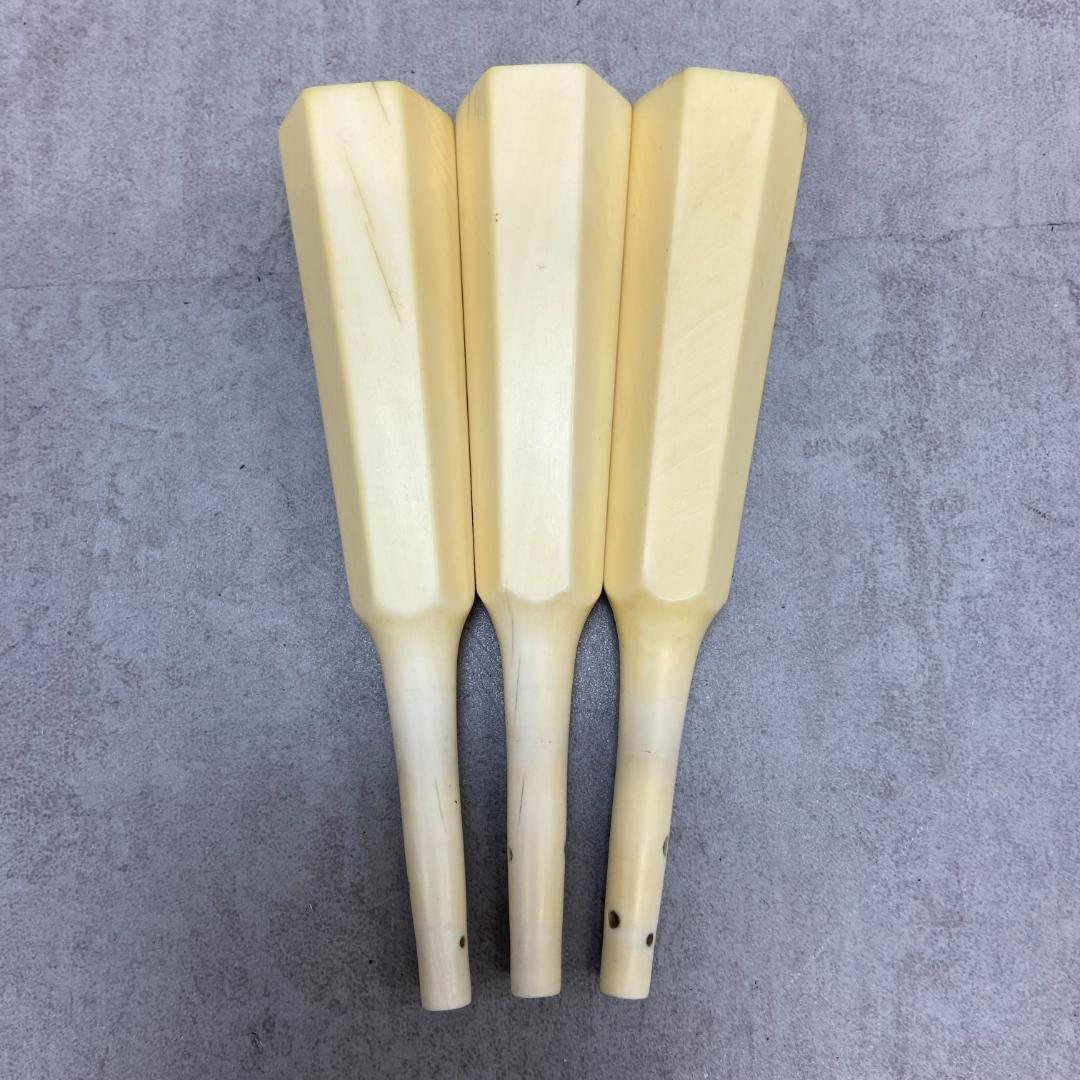 最高級品　津軽三味線用　糸巻き3本　和楽器　太棹　素六　全長約137mm