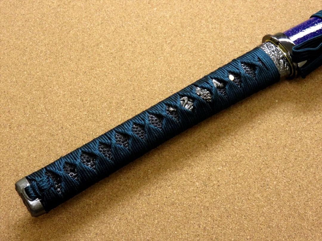 関の美術刀剣 戦国武将 上杉謙信 姫鶴一文字 紫梨地鞘 大刀 模造刀 模擬刀