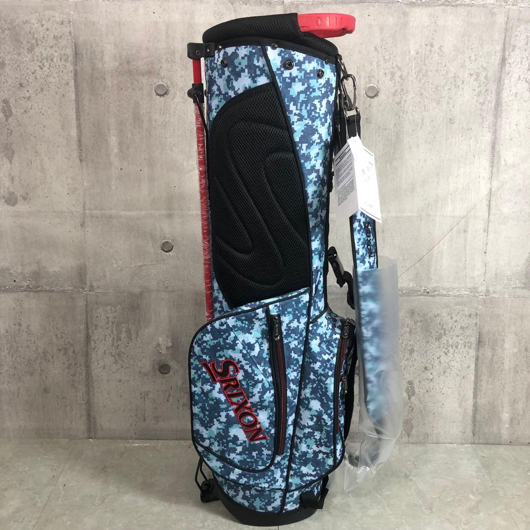 未使用品　SRIXON　キャディバッグ　スタンド式　カモフラ　ブルー　4分割