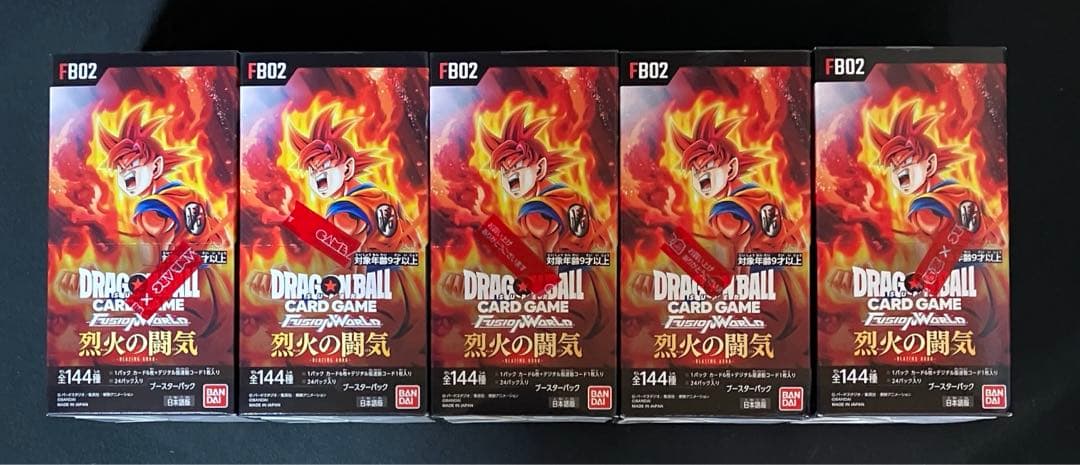 フュージョンワールド　覚醒の鼓動　3box 烈火の闘気 5box