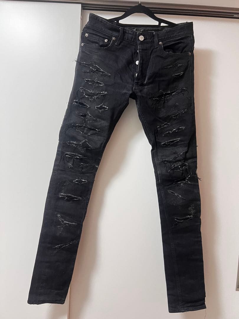 FAGASSENT TOSHIKI AOKI クラッシュデニム size1