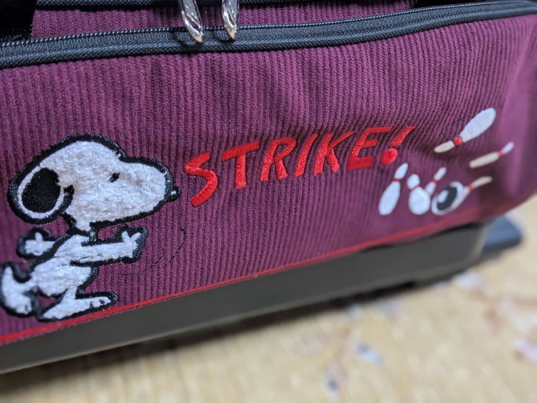 スヌーピー 2個入れ ボウリング用バッグ ワイン