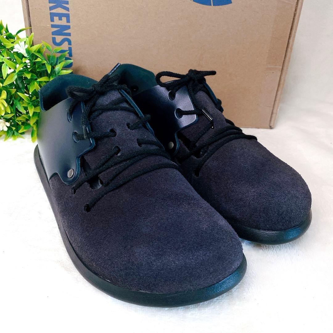 【ほぼ新品】ビルケンシュトック モンタナ 38 ネイビー スエード レザー