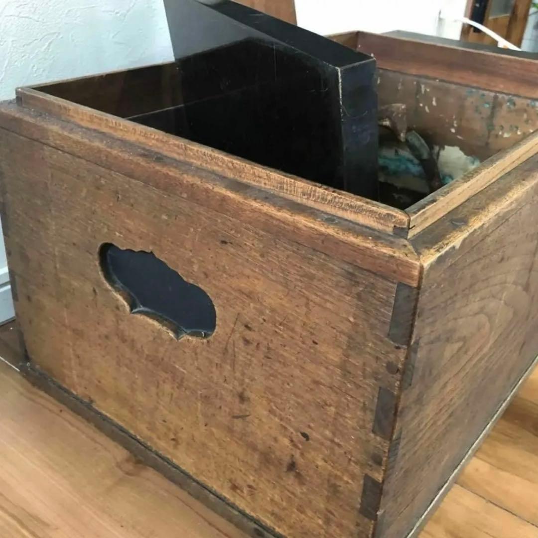 関東長火鉢　囲炉裏　五徳　道具置き　火箸　アンティーク　骨董　火鉢　レトロ　木製