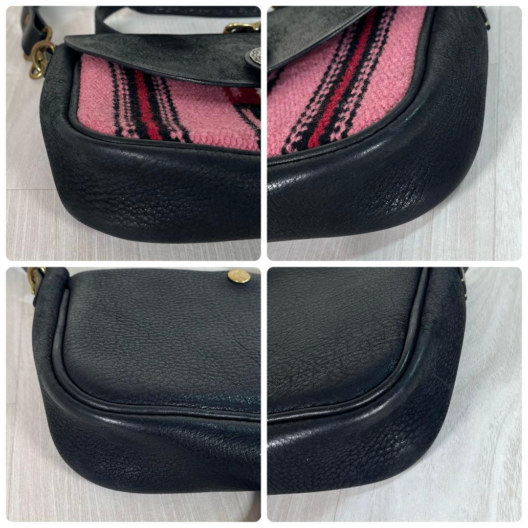 【未使用級】ラッキージョン　ラグショルダーバッグ　コンチョ　チマヨ柄　ウエスタン