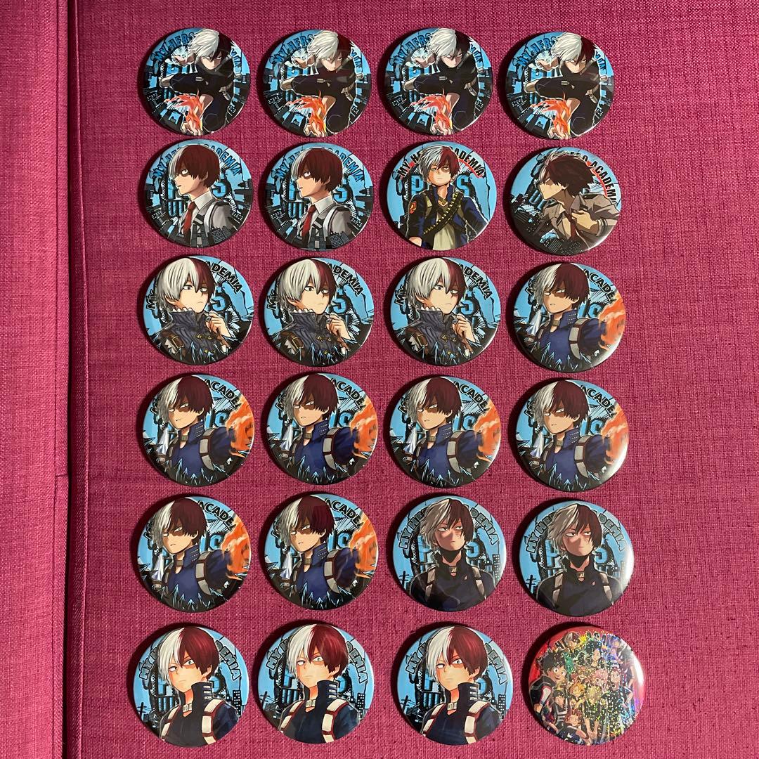 僕のヒーローアカデミア　コレクション缶バッジ　轟・集合　24個セット