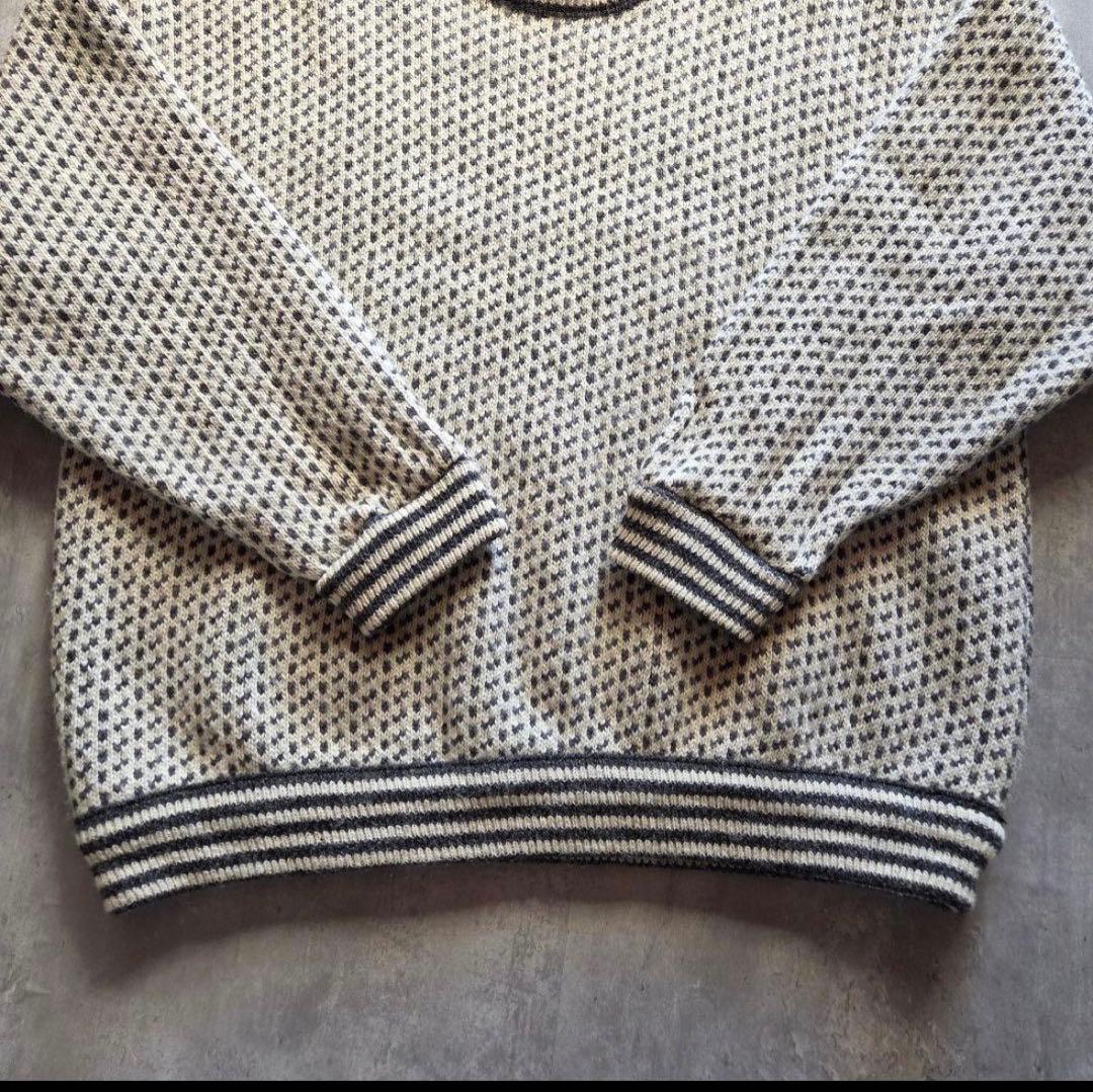 L.L.Bean バーズアイニット　80’s ノルウェー　古着