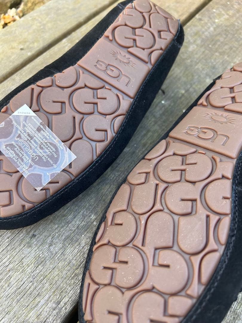 新品！UGGモカシン黒24cm