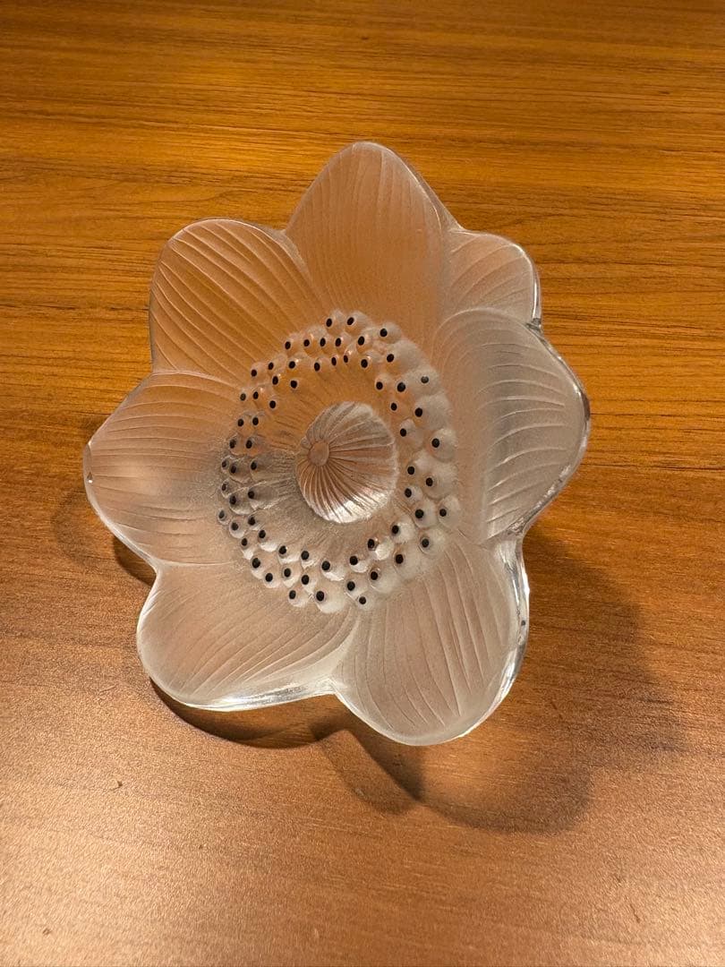 LALIQUE ラリック/ アネモネの花/ ペーパーウェイト /インテリア小物