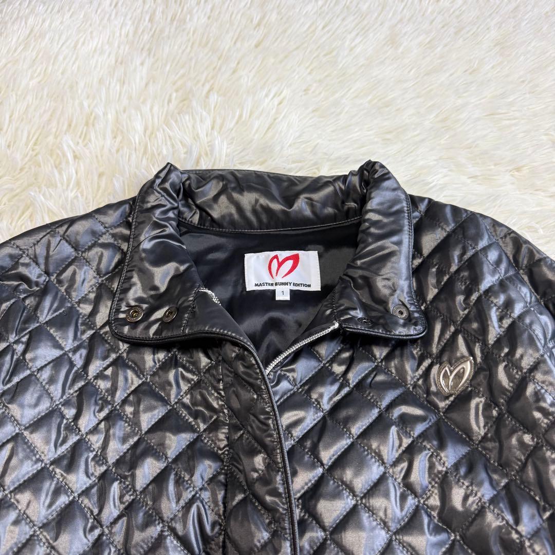 【マスターバニー】美品 中綿ジャケット キルティング シルバー 1 レディース