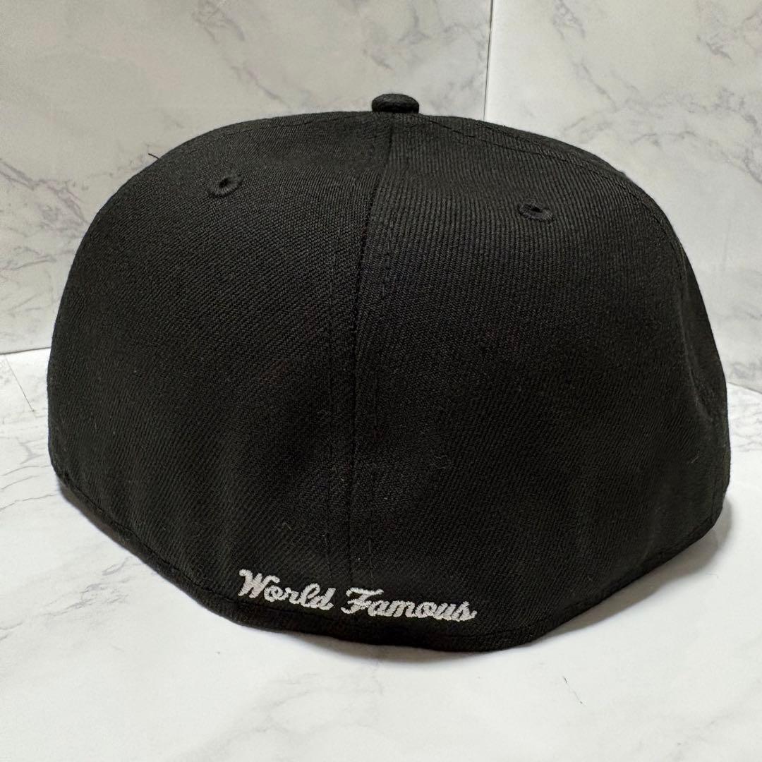 y011715 Supreme×NEW ERA コラボキャップ　ブラック59.6