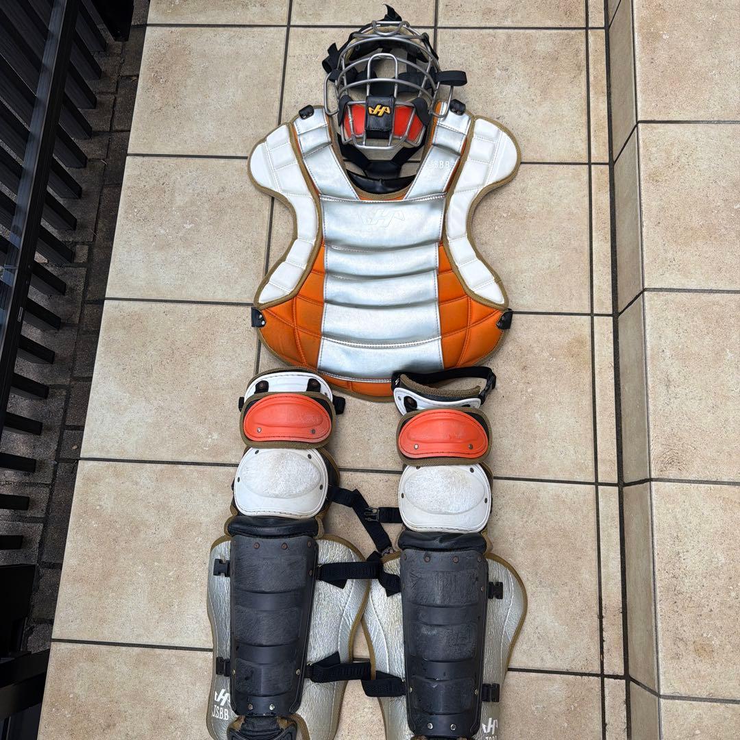 ハタケヤマ　キャッチャー用プロテクターセット