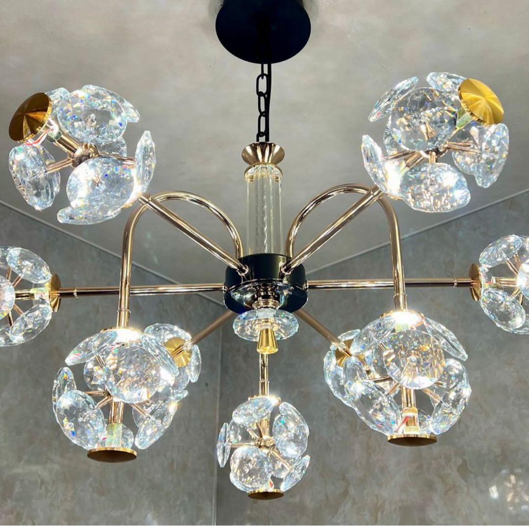 【送料無料・翌日発送】クリスタル シャンデリア ライト LED照明