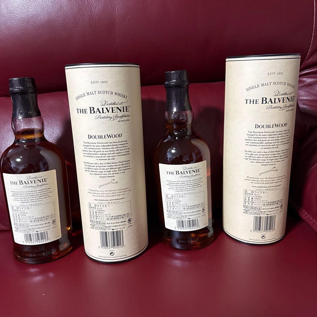 バルヴェニー 12年 ダブルウッド700ml 2本セット