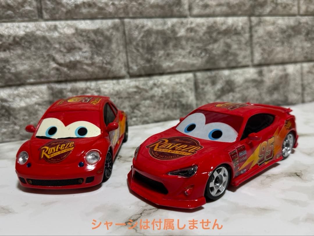 ミニッツ　ライトニング・マックィーン風　ボディ　2台セット　 自作品