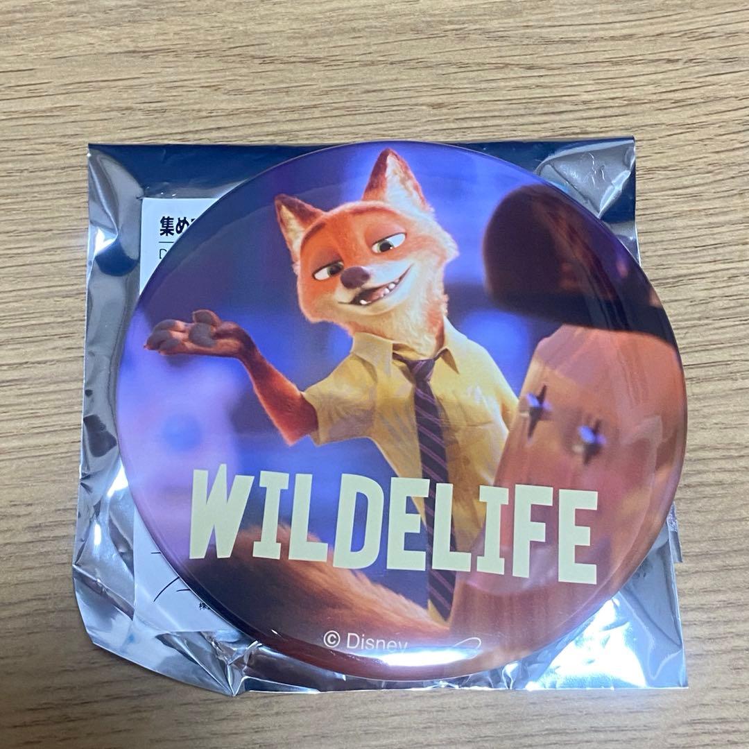 ズートピア ニック スタンド付き缶バッジ