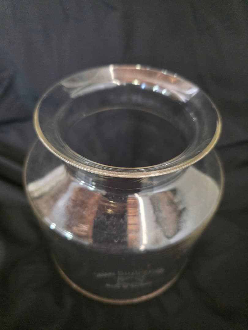 サファイアストーブ　耐熱ガラス　ビンテージストーブ　ガラスホヤ　ドイツ製