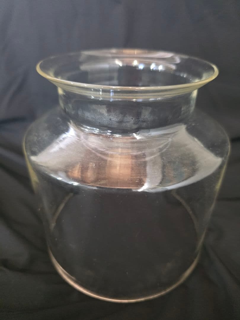 サファイアストーブ　耐熱ガラス　ビンテージストーブ　ガラスホヤ　ドイツ製