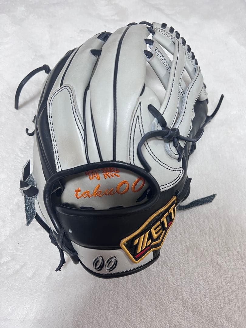 (もりもん専用)ZETT 軟式用グローブ ホワイト/ブラック
