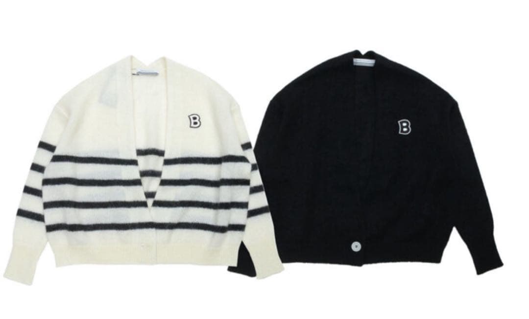 s*e様 ボーダーズアットバルコニー MOHAIR SHORT CARDIGAN