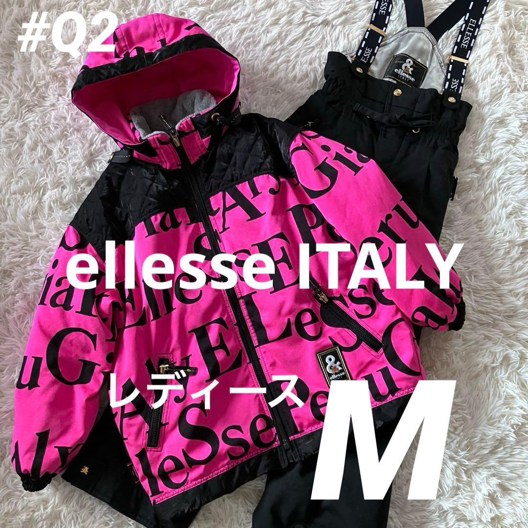 #Q2✨ 美品ellesse ITALY ✨スキー ウェア 上下 レディースM