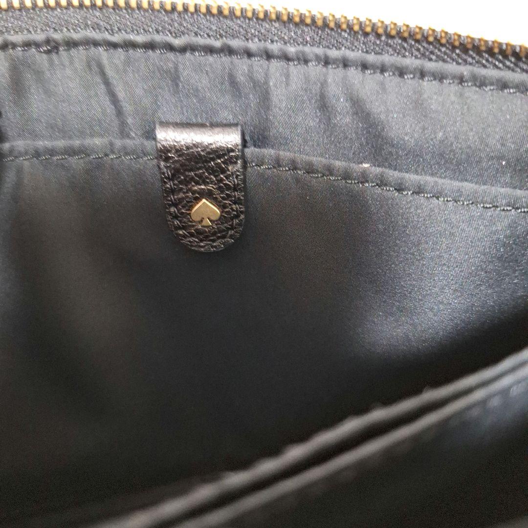 Used ♥ ケイトスペード ボディーバッグ ショルダー ブラック ゴールド