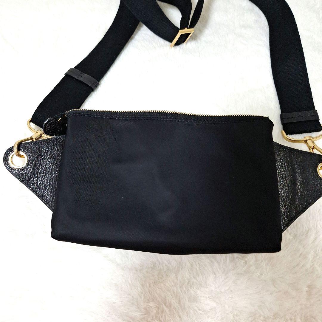 Used ♥ ケイトスペード ボディーバッグ ショルダー ブラック ゴールド