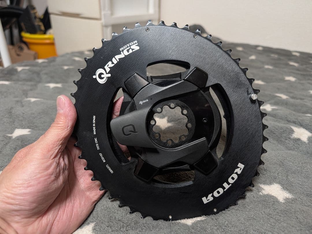 QUARQ Power Meter Spider ROTOR チェーンリング付き