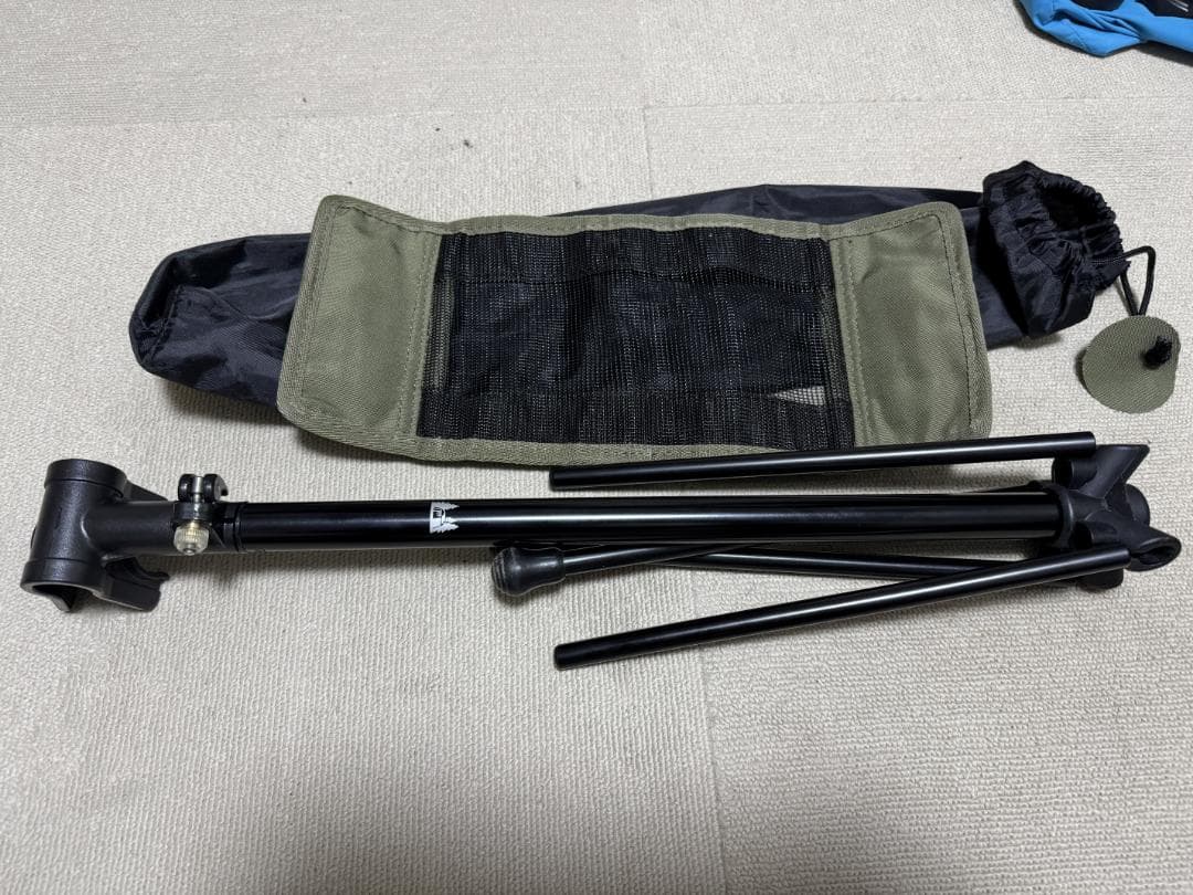 Ogawa ツーアングルチェアL オリーブ　フットレスト　フットボール