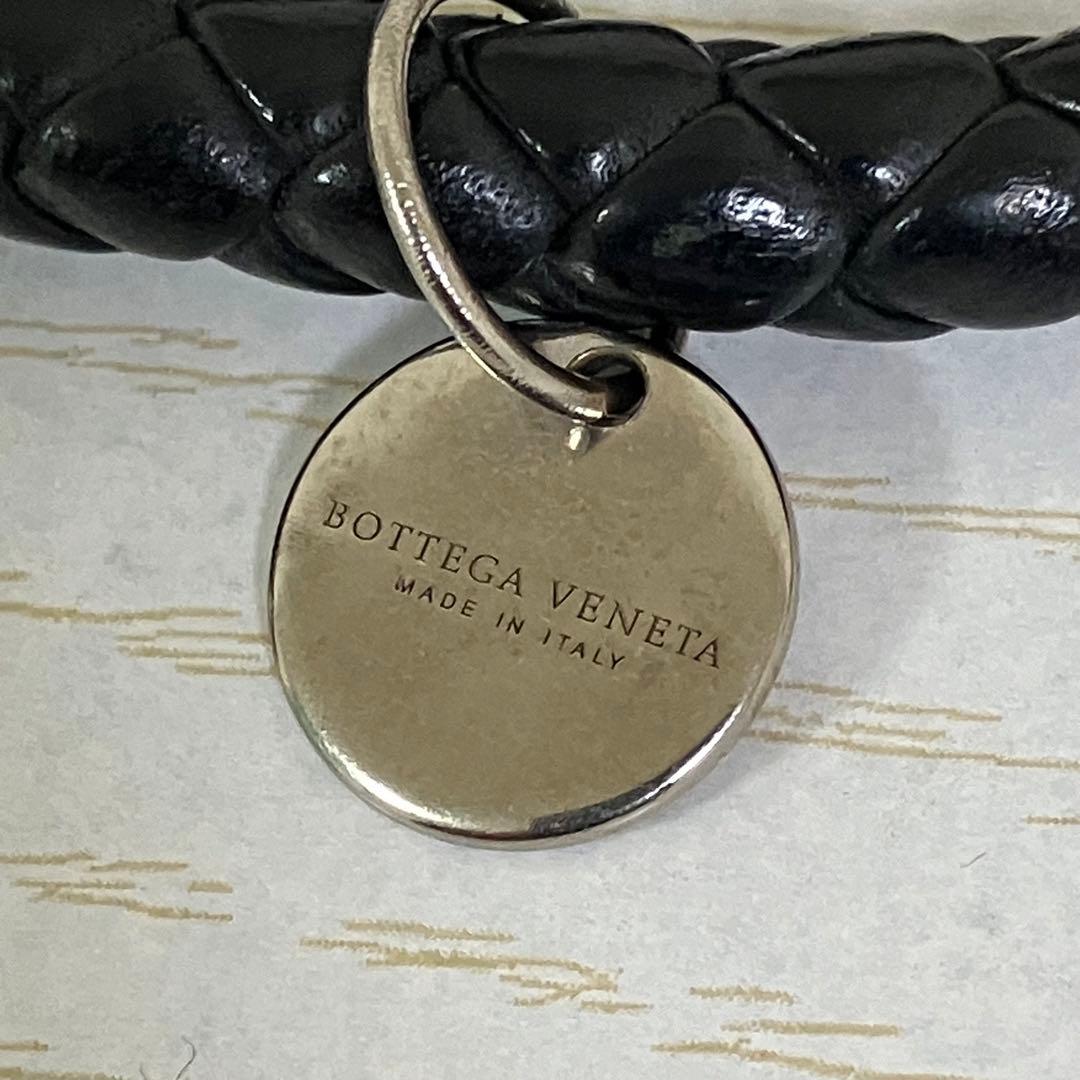 美品 BOTTEGA VENETA 男女兼用　キーリング　黒 ブラック