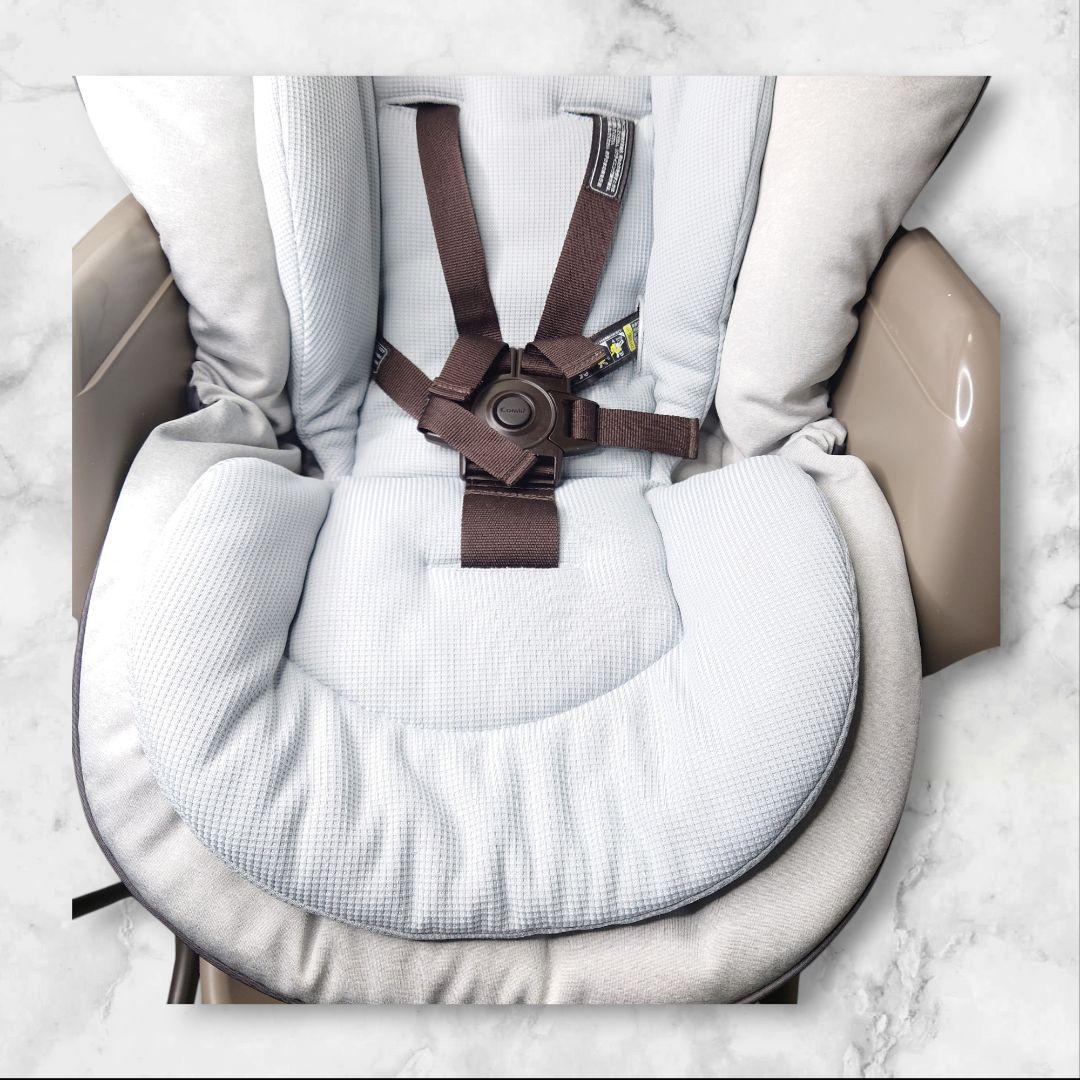 【ほぼ未使用】Combi コンビ ネムリラAT 新生児 自動 ハイローチェア