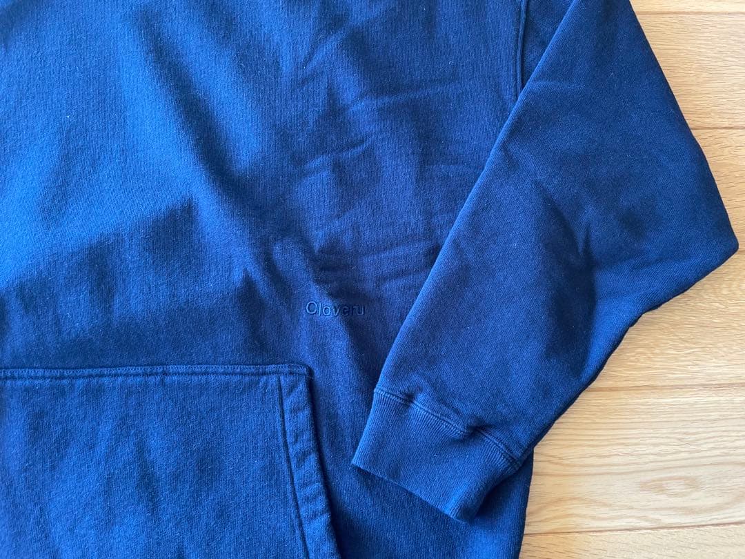 トップス WIDE SWEAT MUJI TURTLE NECK Washed Navy